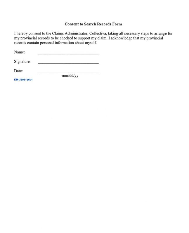 60's scoop Application forms — Tlaoquiaht First Nation