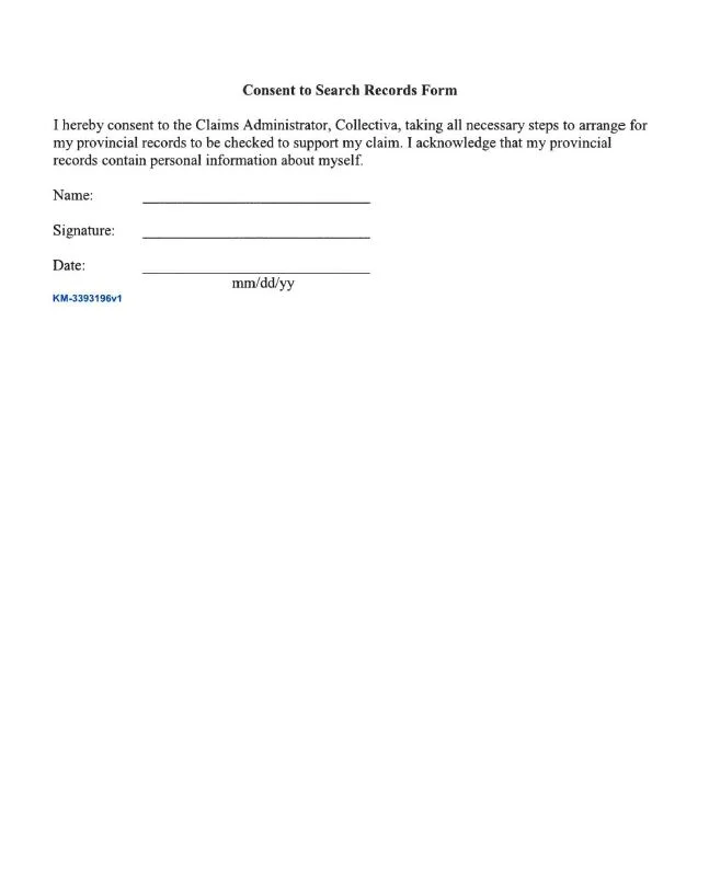 60's scoop Application forms — Tlaoquiaht First Nation