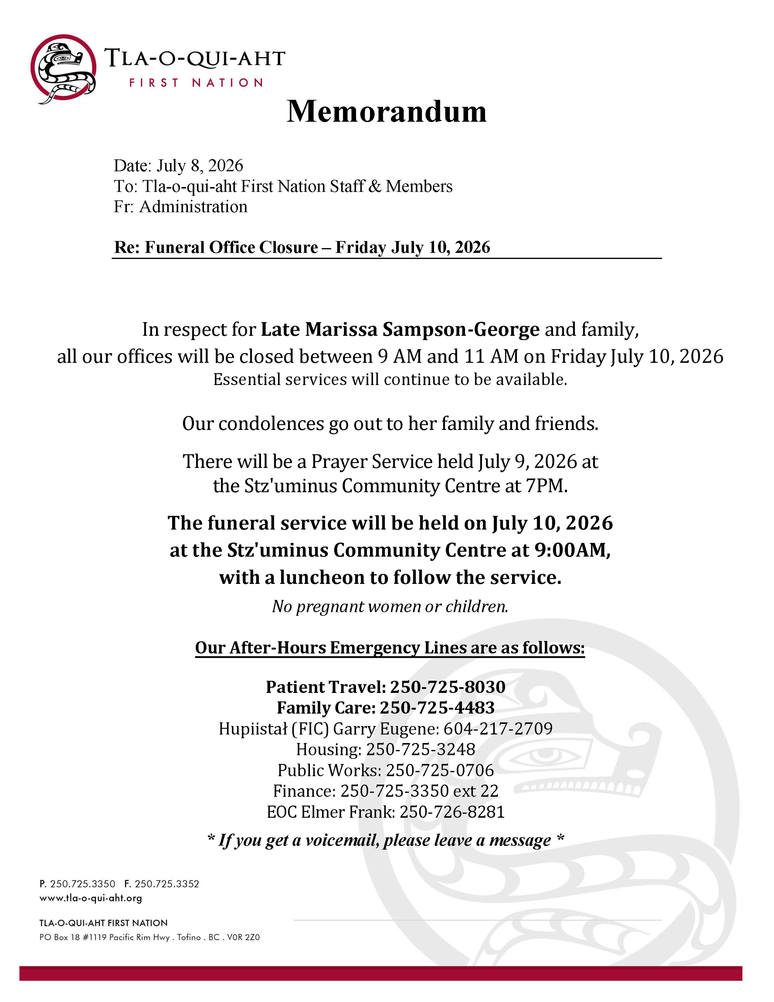 2 hour Funeral Office Closure July 10, 2026.png