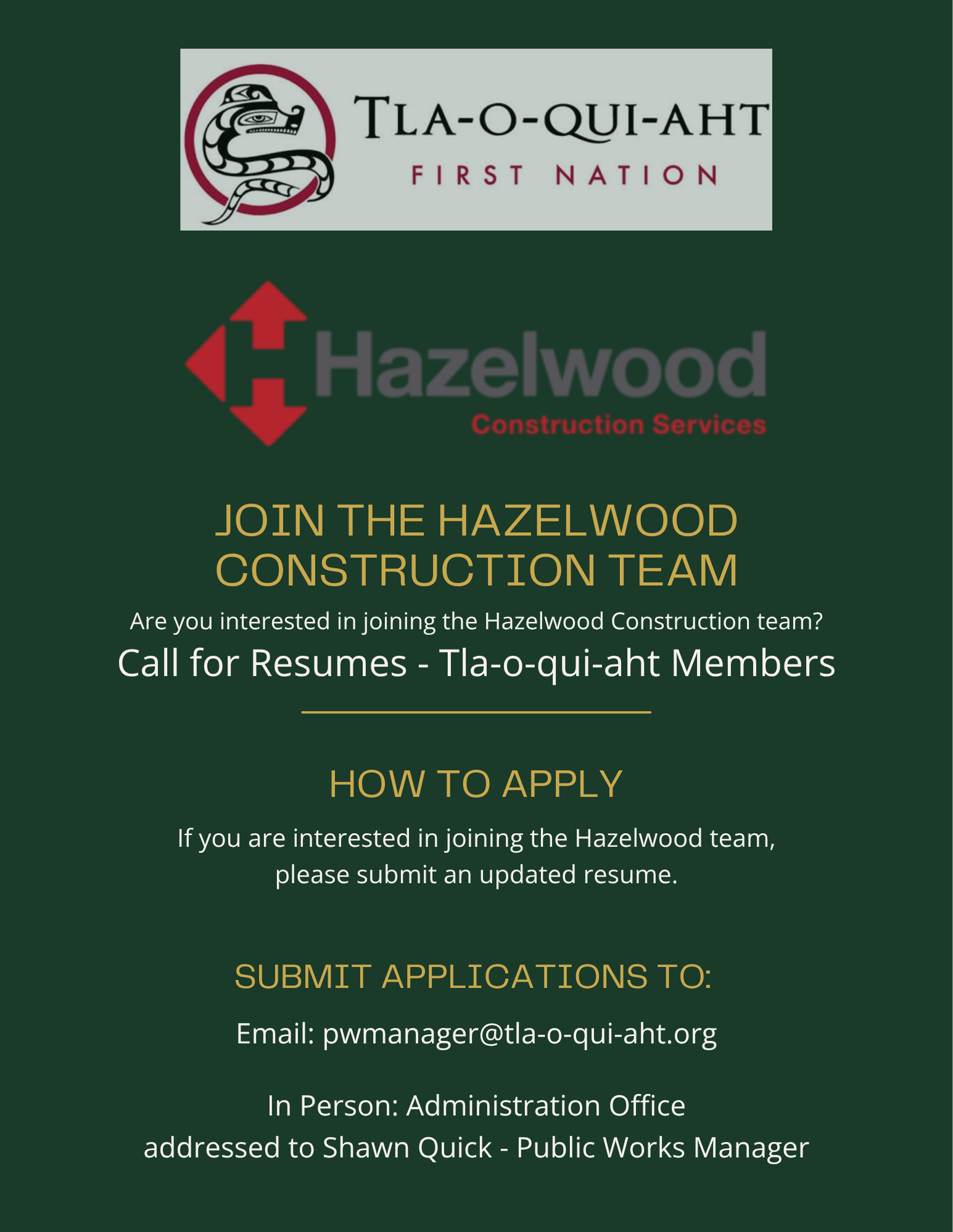 Tla-o-qui-aht Hiring Poster Hazelwood Team (1).png