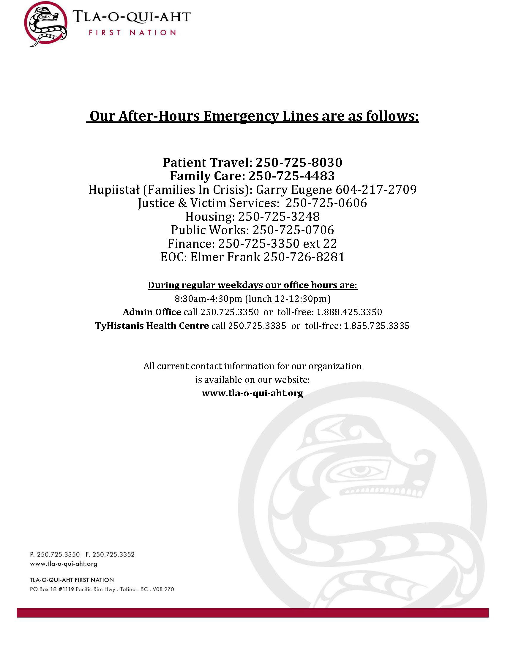 After-Hours Emergency Contacts July 2026.png