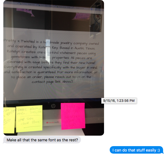 This is why working with her was a dream. 