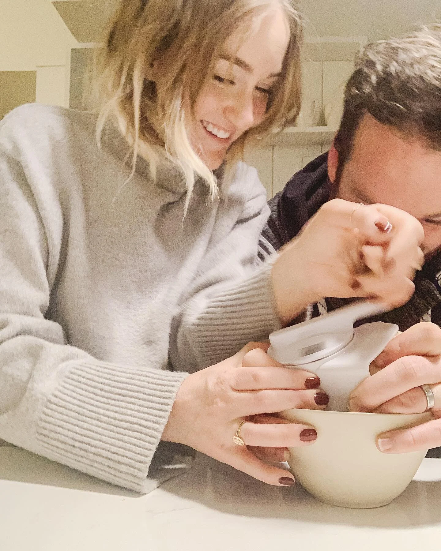 It&rsquo;s going to be 10 years of marriage with this guy on Thursday and we&rsquo;ve been kind of giddy lately living in the awe of it all. Love this team pic of us shredding cheese with our broken shredder while making carbonara the other night. 🙃
