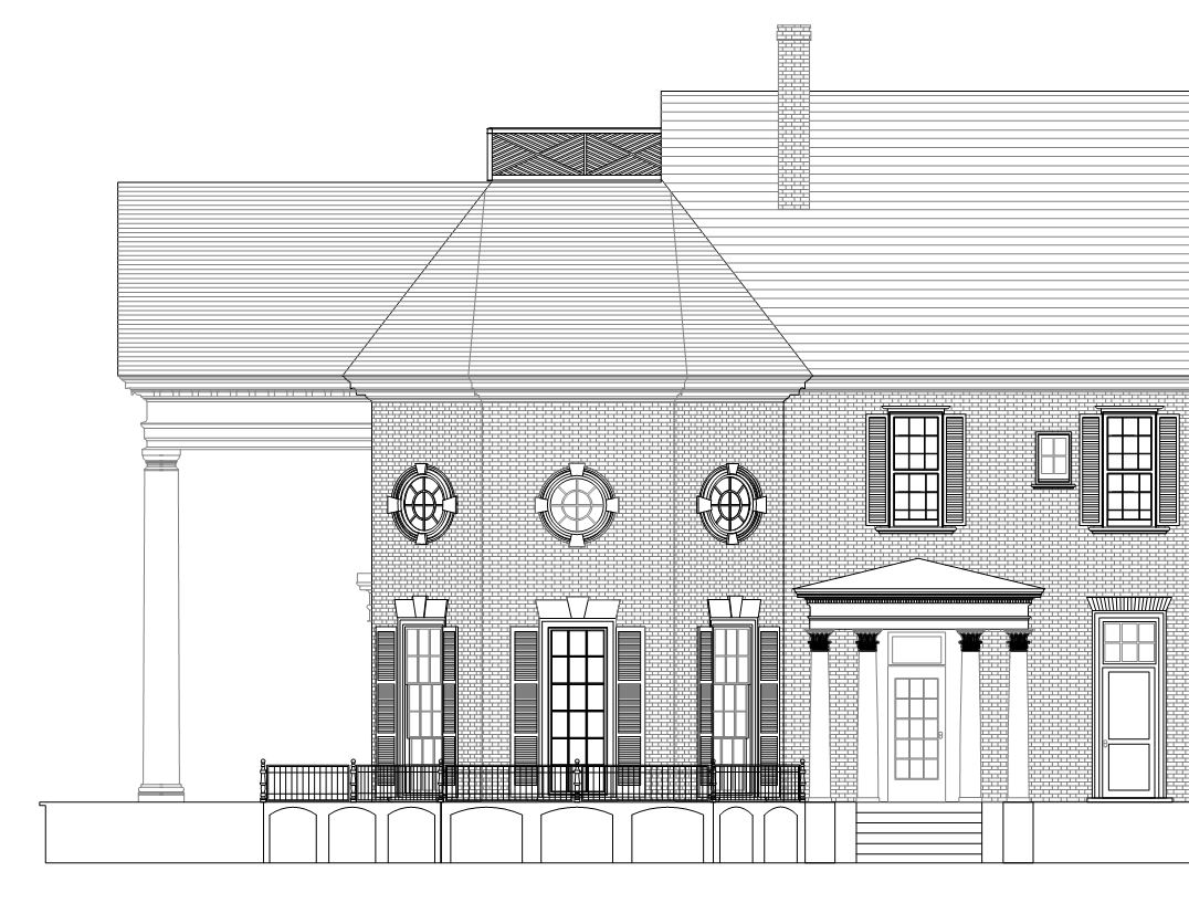 Line drawing generated based on the laser scans
