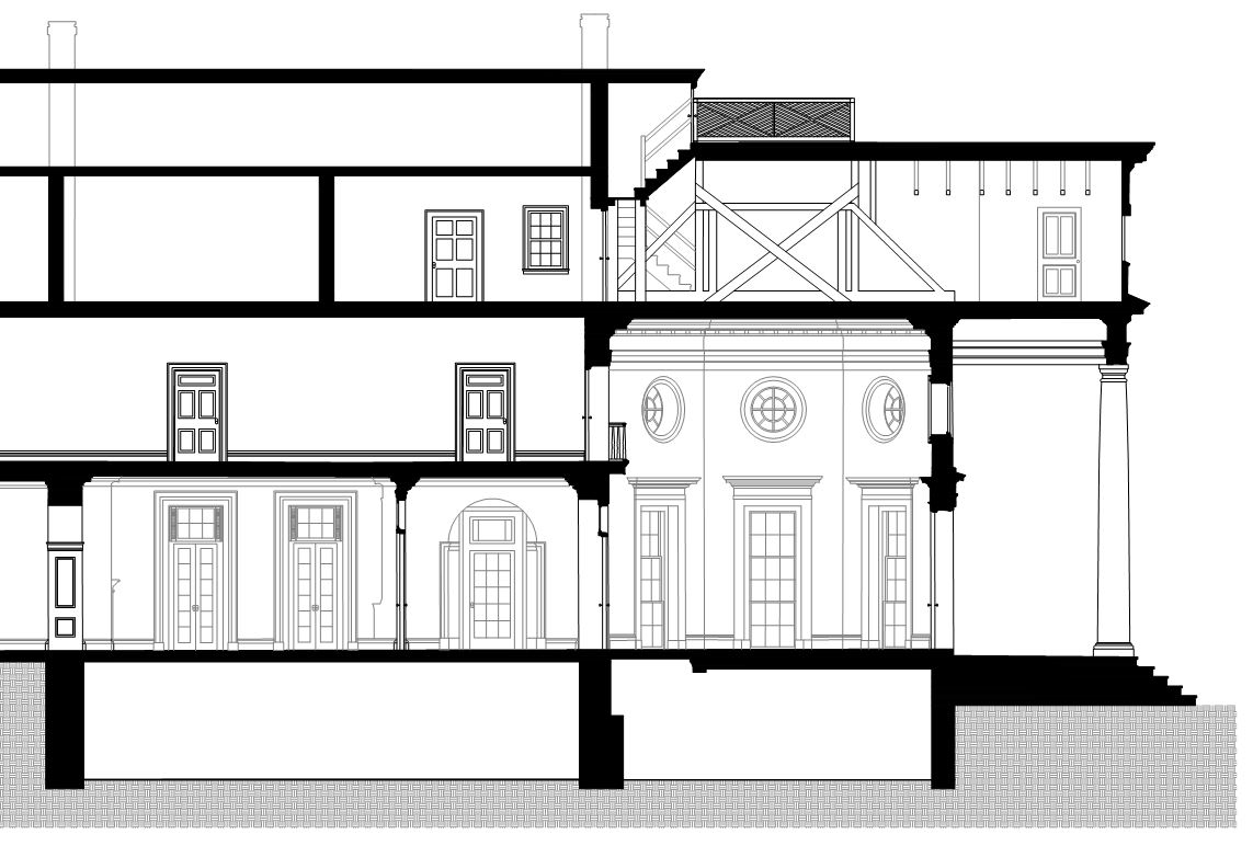 This helps us to create a traditional building section drawing.