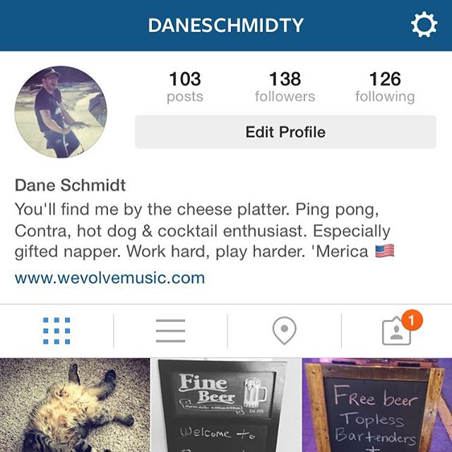 Started a personal Instagram to capture all my drinking escapades. Follow me if you dare... 😲