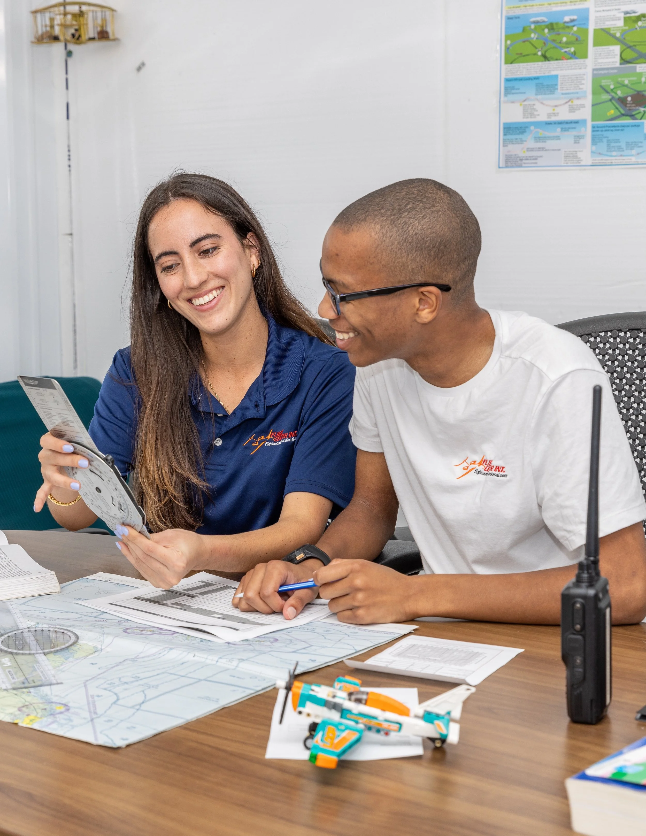 CFI and student pilot at Flight Center International