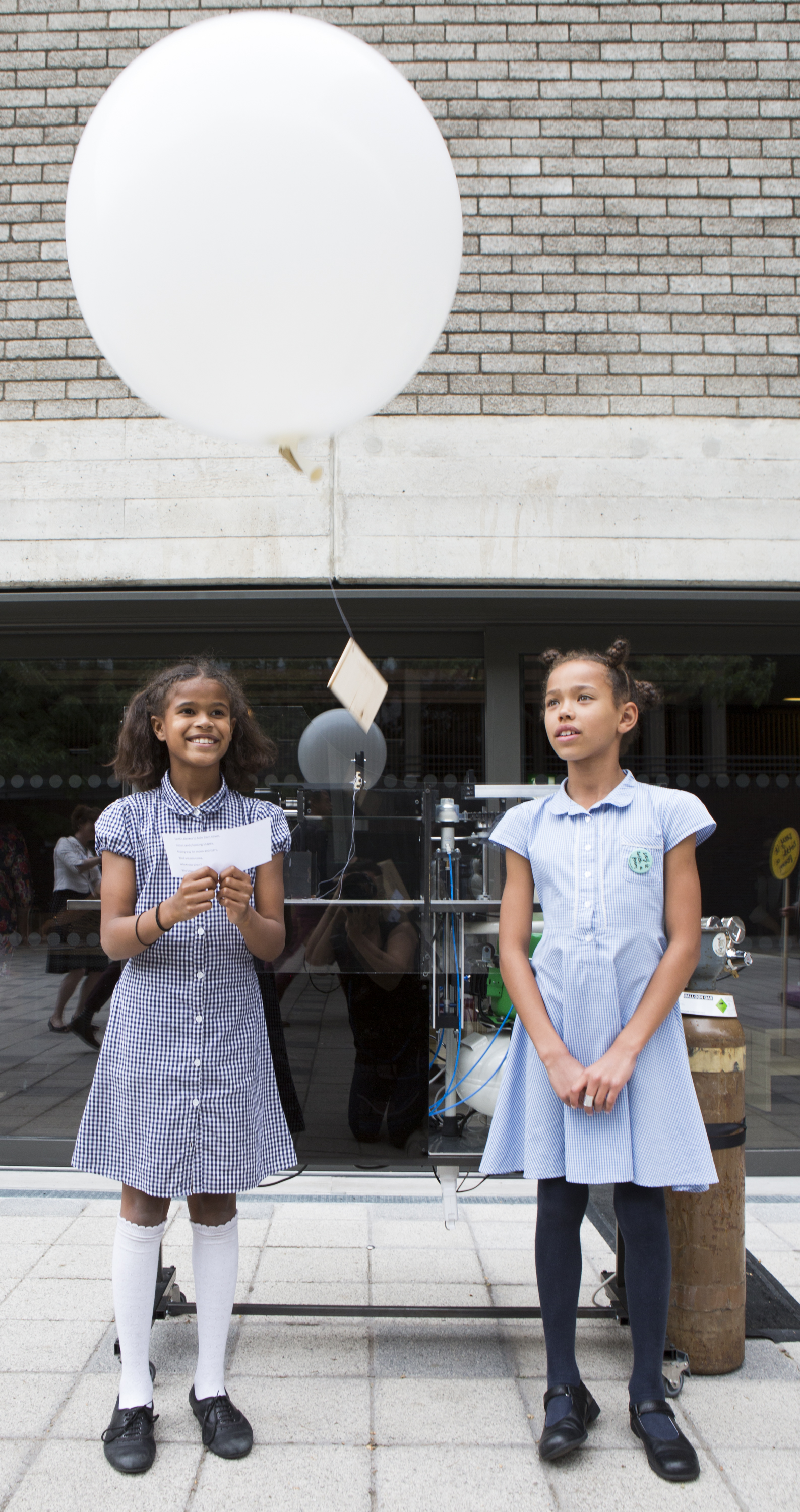 Two girls from All Saints Primary School 3 - National Poetry Day - Credit Ellie Kurttz