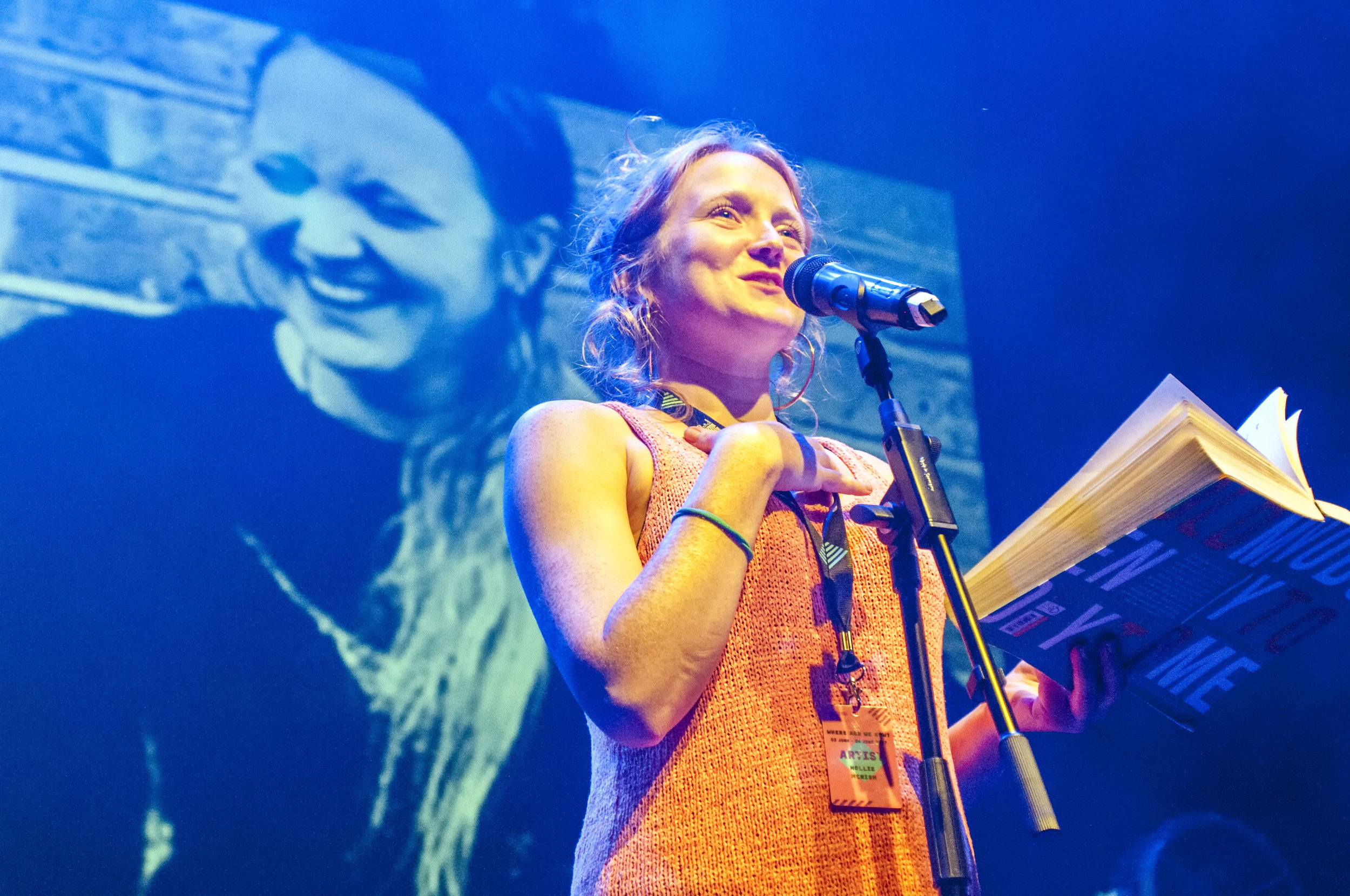 Hollie McNish, one of 12 local poets commissioned to write poetry inspired by local words. Credit Paul Newbon