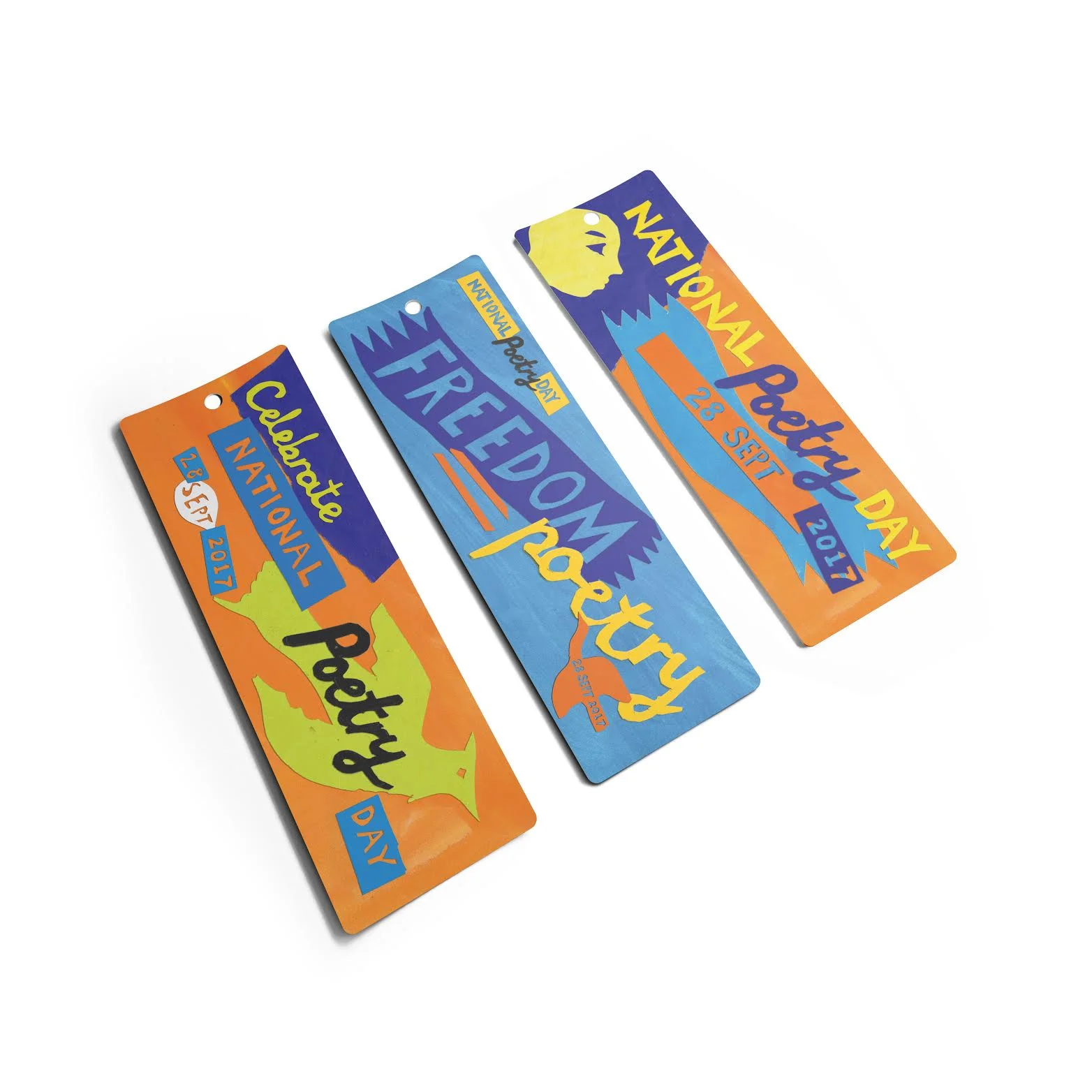 Sets of collectible bookmarks, featuring the 40 recommended poetry books, are in display packs that are now available to bookshops and libraries around the UK