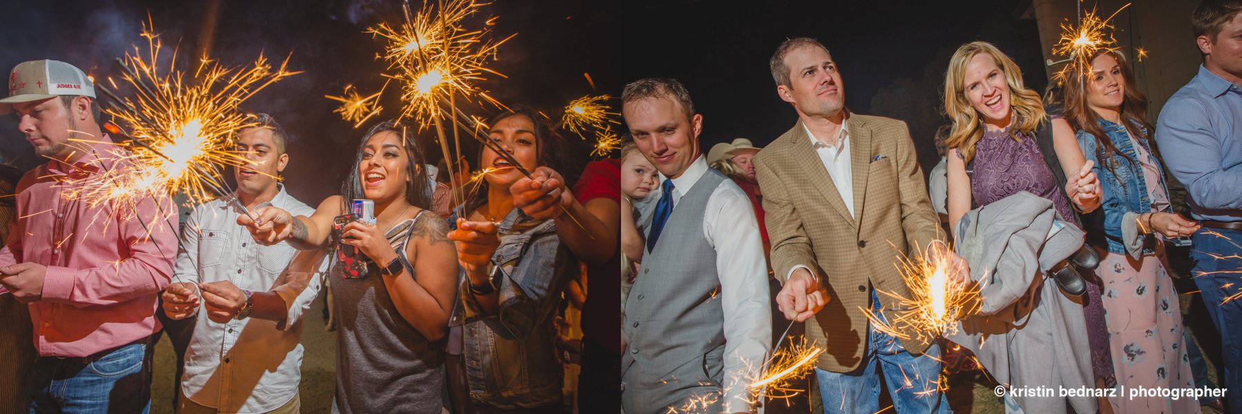We handed some folks some sparklers and prayed to God that they wouldn’t light us on fire, and cheered as the couple left the building.