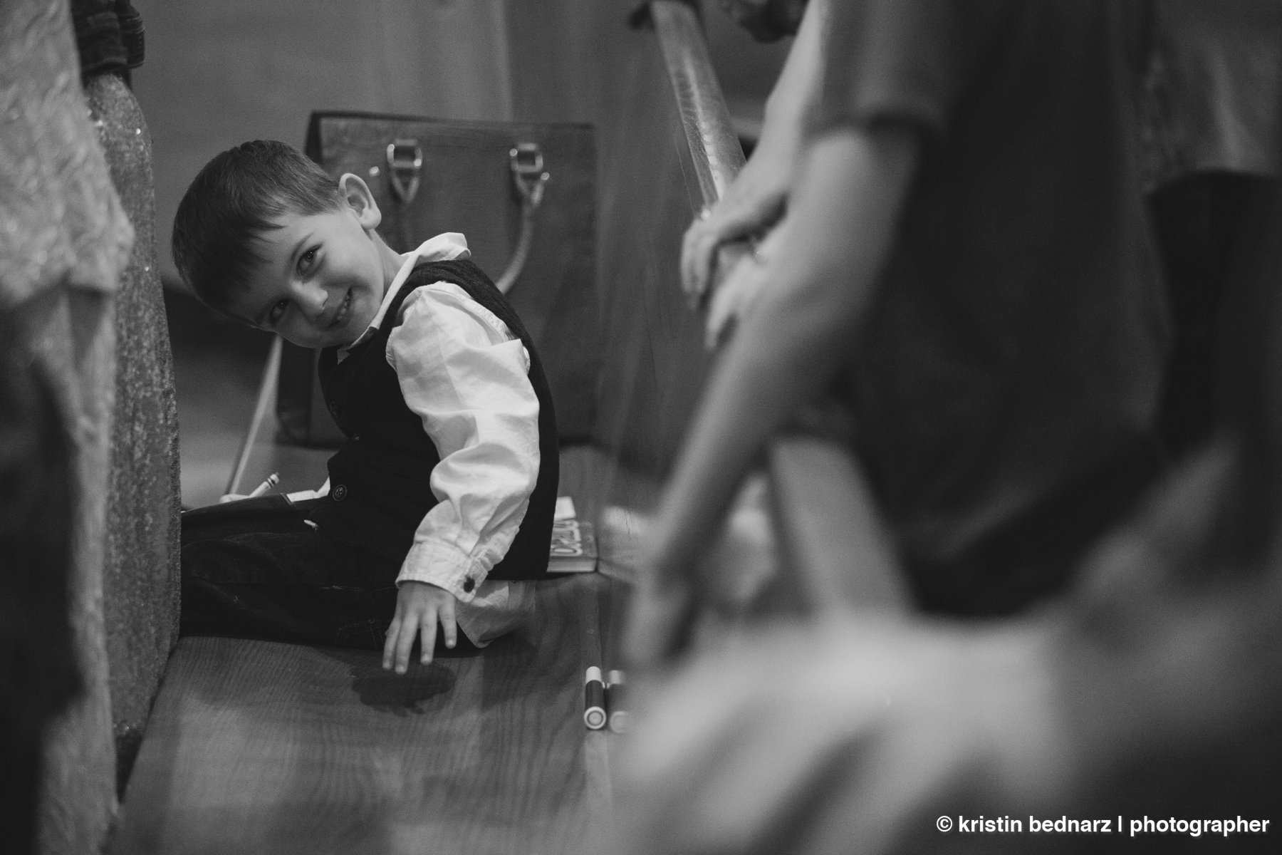 This little guy loved mass as well.