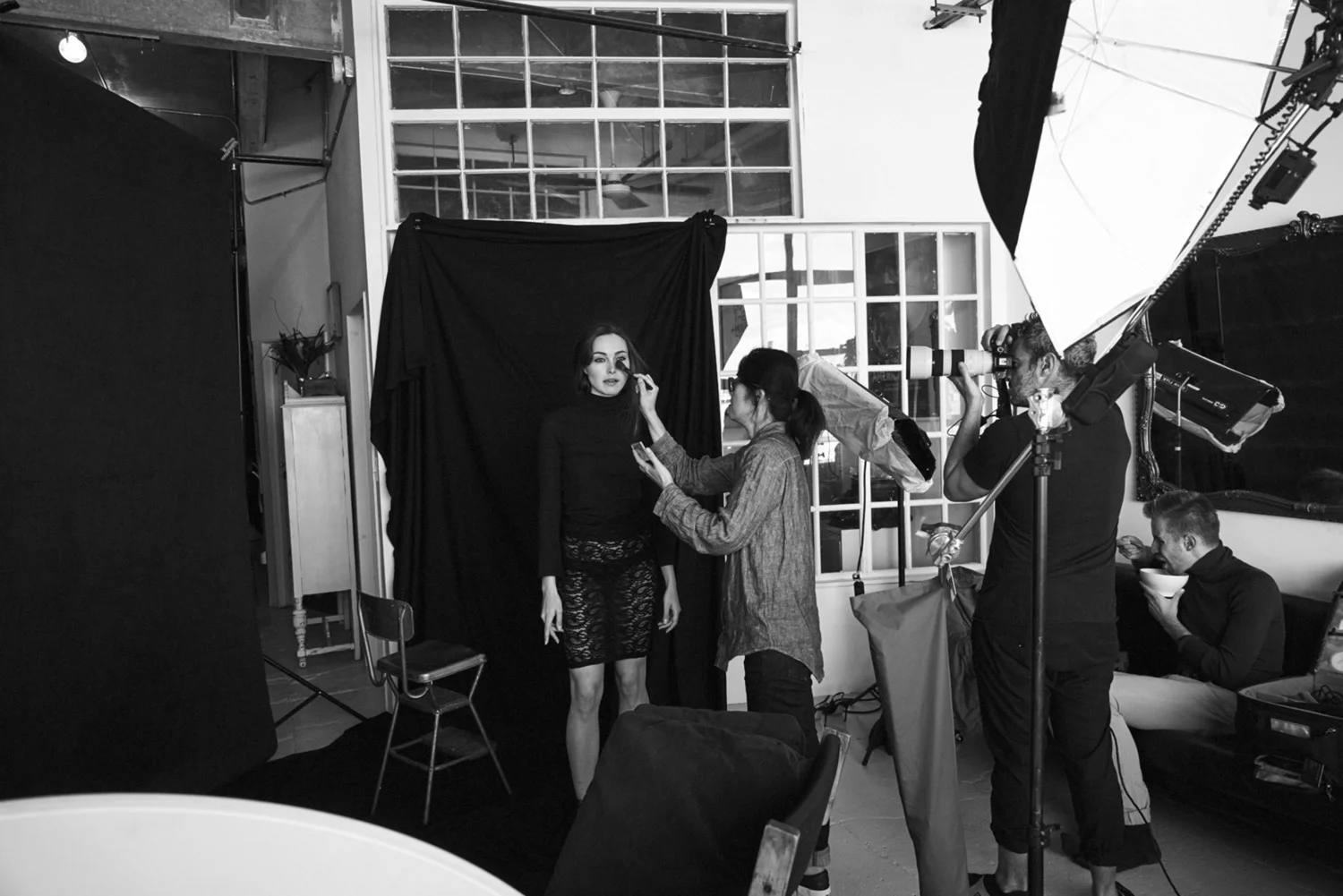 Model having touch ups on a photoshoot.jpg