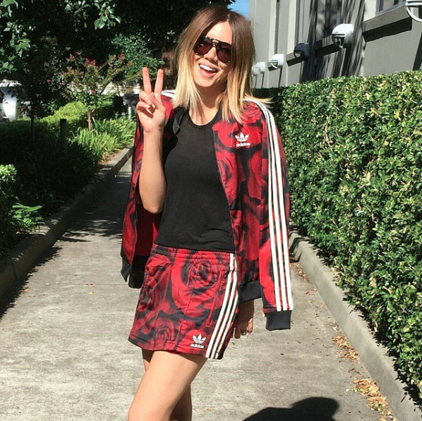 I don't know anyone who makes a matching Adidas combo look this good. 