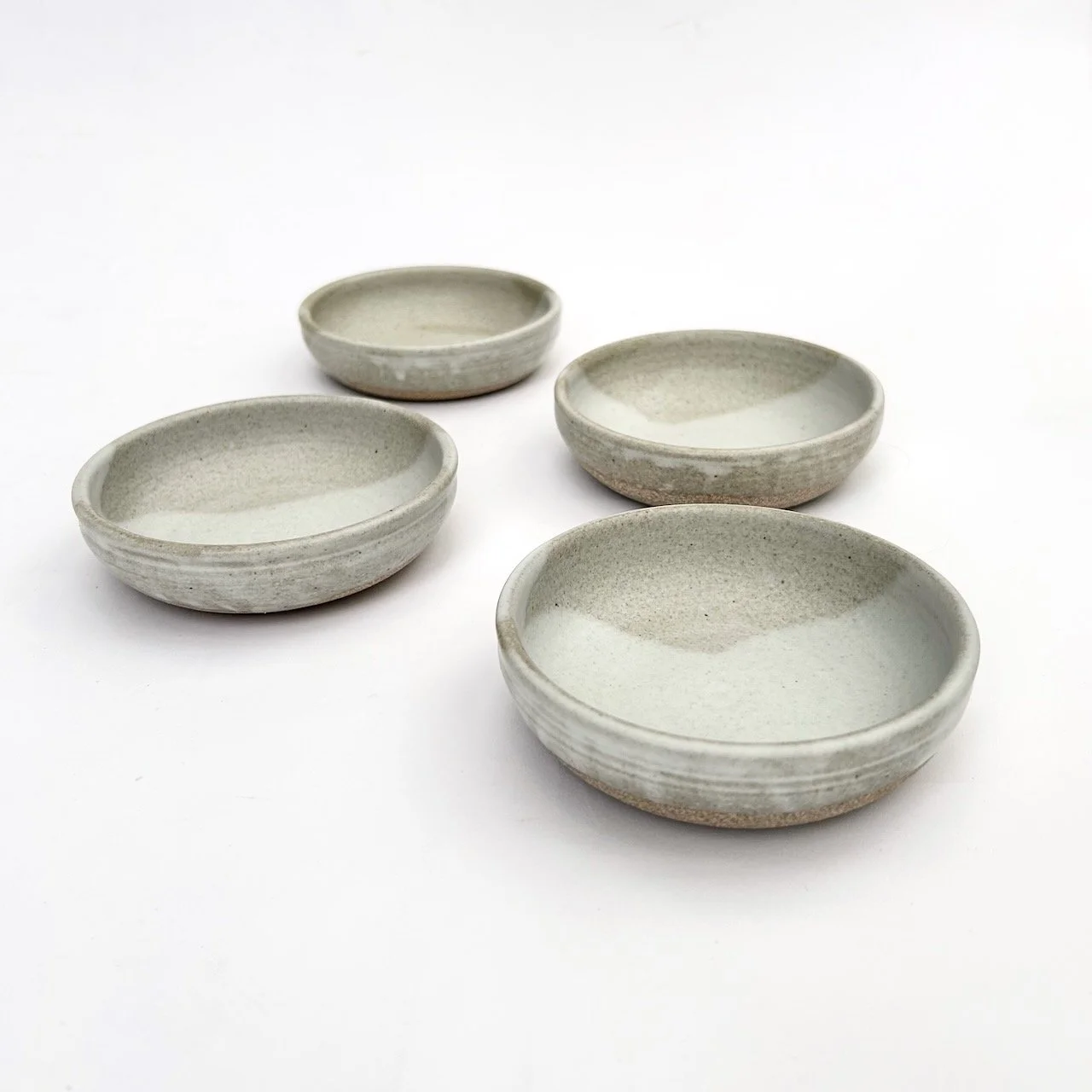 Handmade pottery condiment bowls