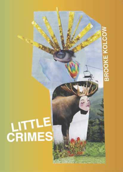  Cover for Axel B. Kolcow’s LITTLE CRIMES, centered around his own artwork. 