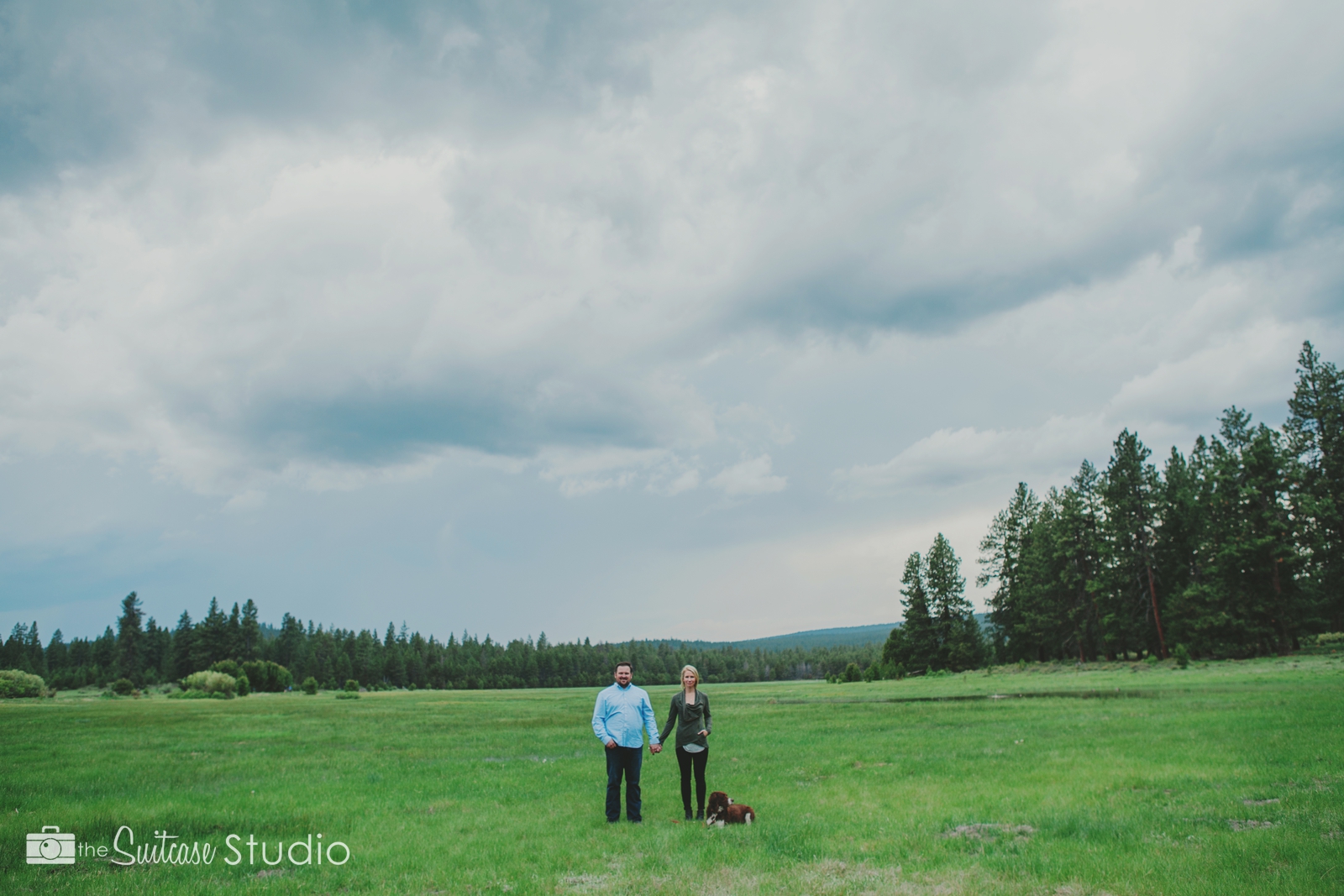 Bend, Oregon Lifestyle Wedding Photographer -  The Suitcase Studio - Engagement Photos at Dillon Falls - Deschutes Forest - Fun photo services