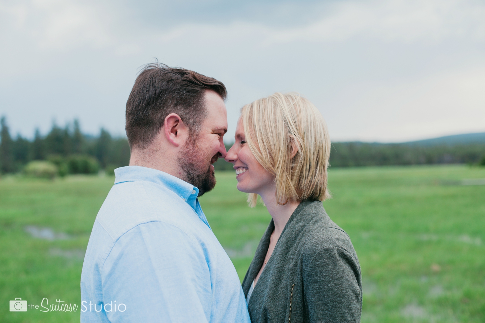 Bend, Oregon Lifestyle Wedding Photographer - The Suitcase Studio - Engagement Photos at Dillon Falls - Deschutes Forest - Fun photo services