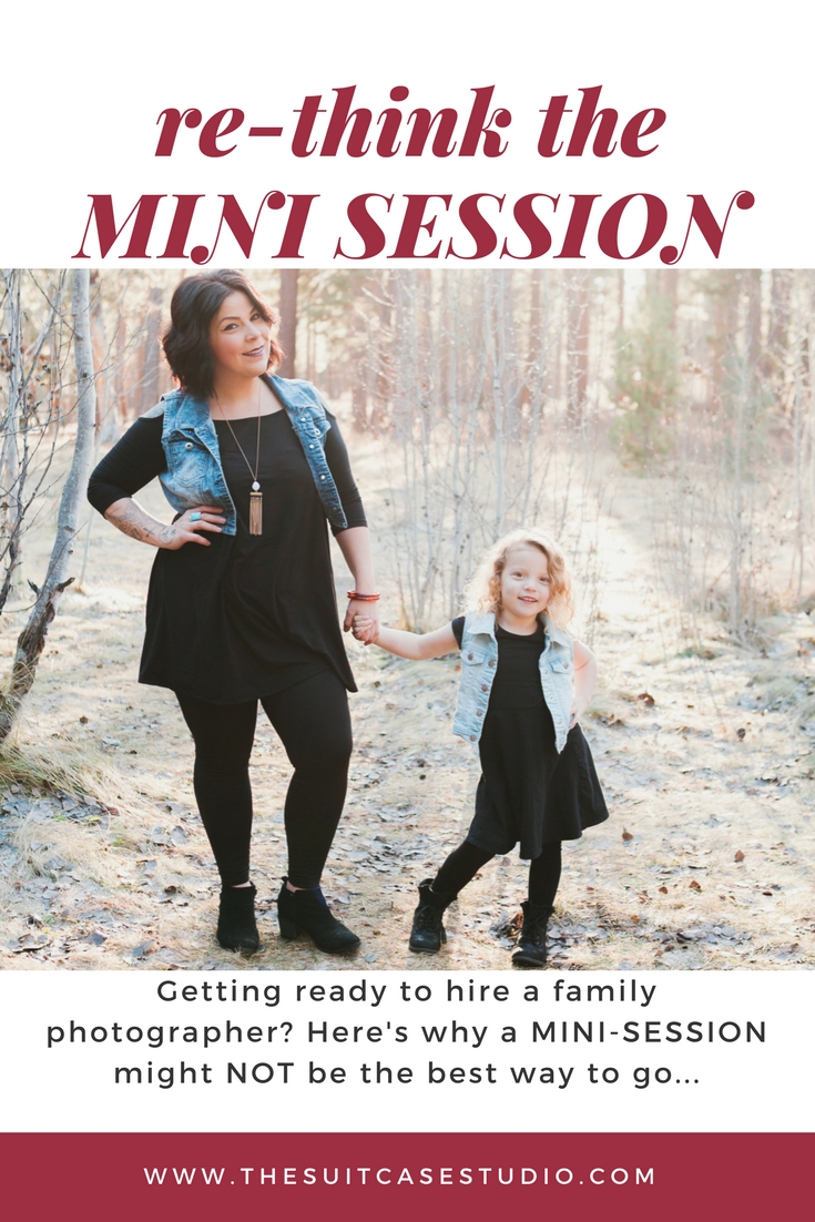 Here's why mini sessions are NOT always the best idea for family photos, especially if you've got young kids.
