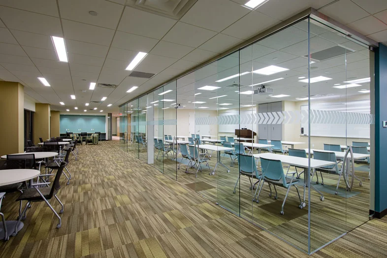 Glass Wall on Interior of Office