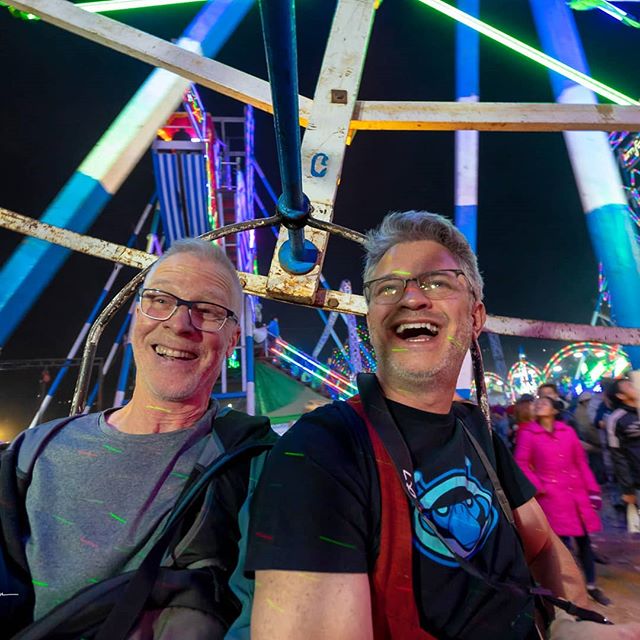 The Wildest Ferris Wheel: pt 2

With the weight of the young guys working the ferris wheel shifted to one side, the extra weight causes the spin to begin.  They then grab a hold of the bottom of your little pod, putting their full weight, causing it 