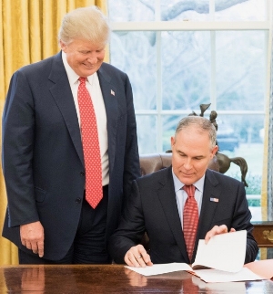 The EPA, under the Obama administration, proposed to ban chlorpyrifos in November 2015 , but EPA Administrator Scott Pruitt (right) reversed that decision last March.