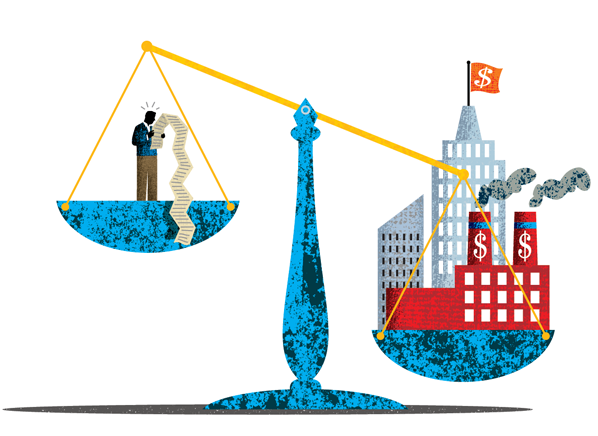 Forced arbitration favors big business and is often in the small print.