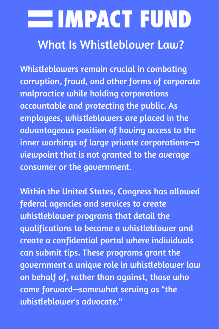 Whistleblower Law, Impact Litigation, and the Potential for Social