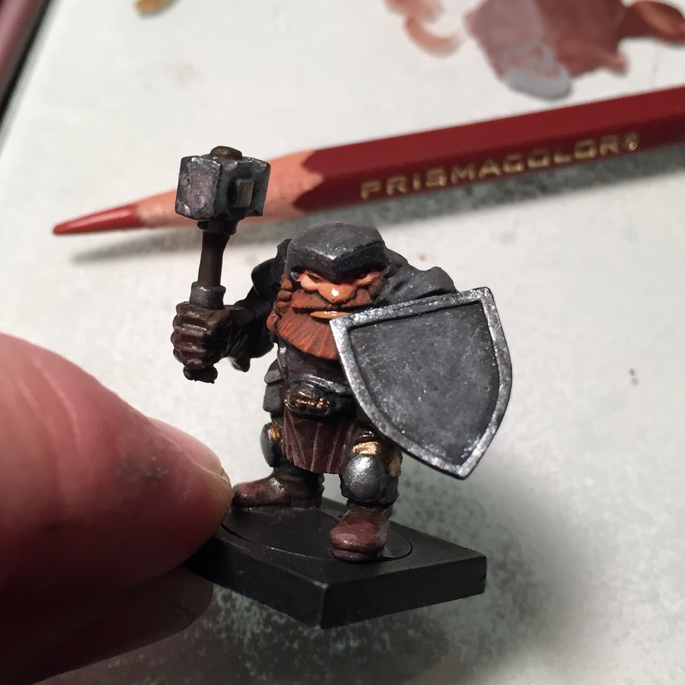 Paint job on small Gaming Figure