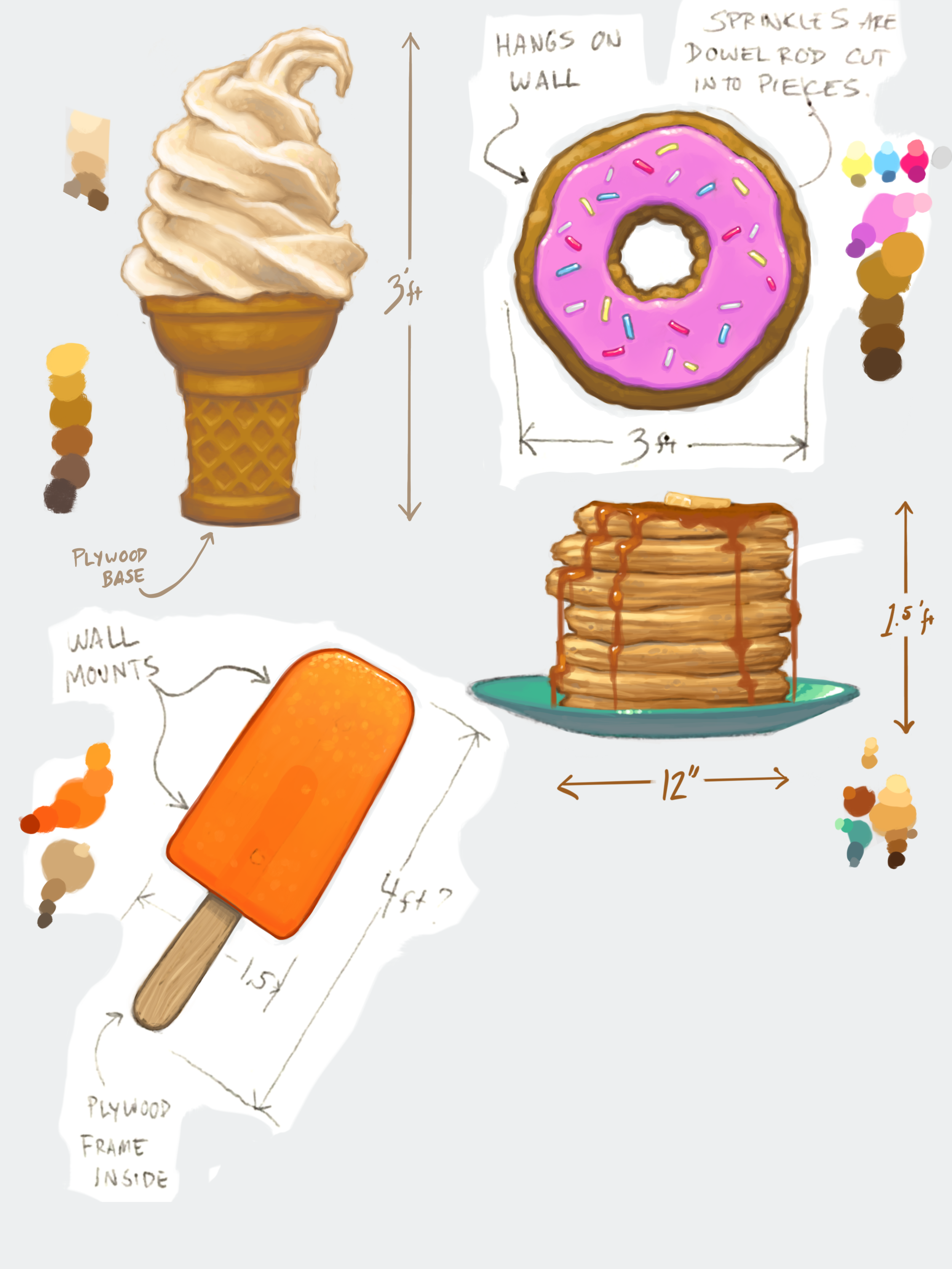 3D Prop Designs for Foam