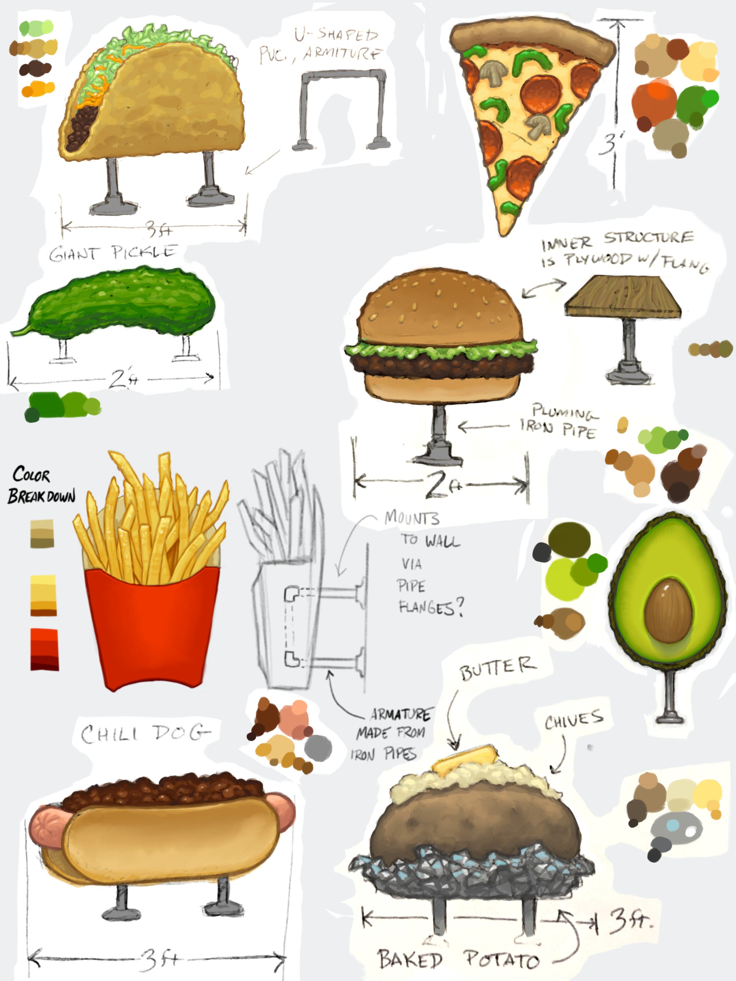 3D Prop Designs for Foam