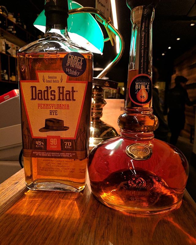 Couple of new browns to warm the heart and blur the eyes #willetbourbon #dadshatrye