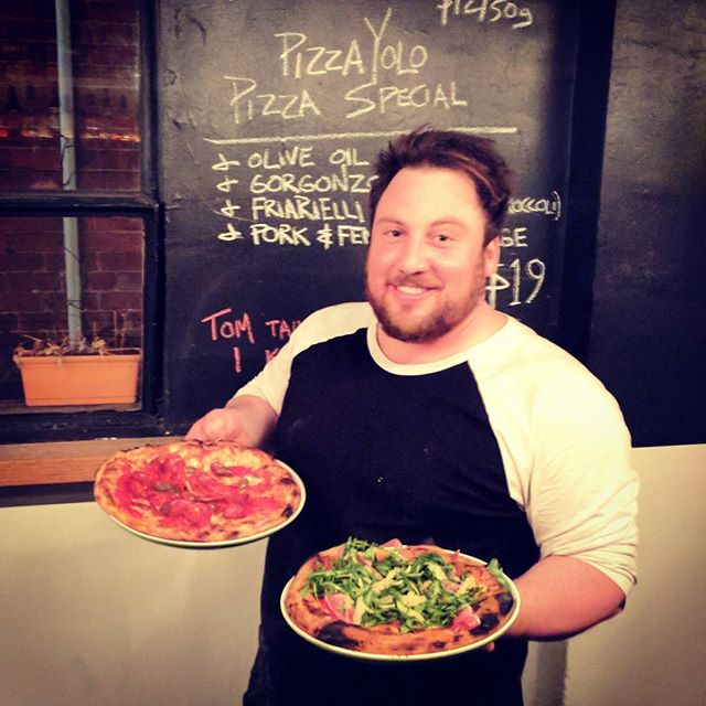 Special appearance by this handsome fella @pizza_yolo in the kitchen tonight! Can also concrete.