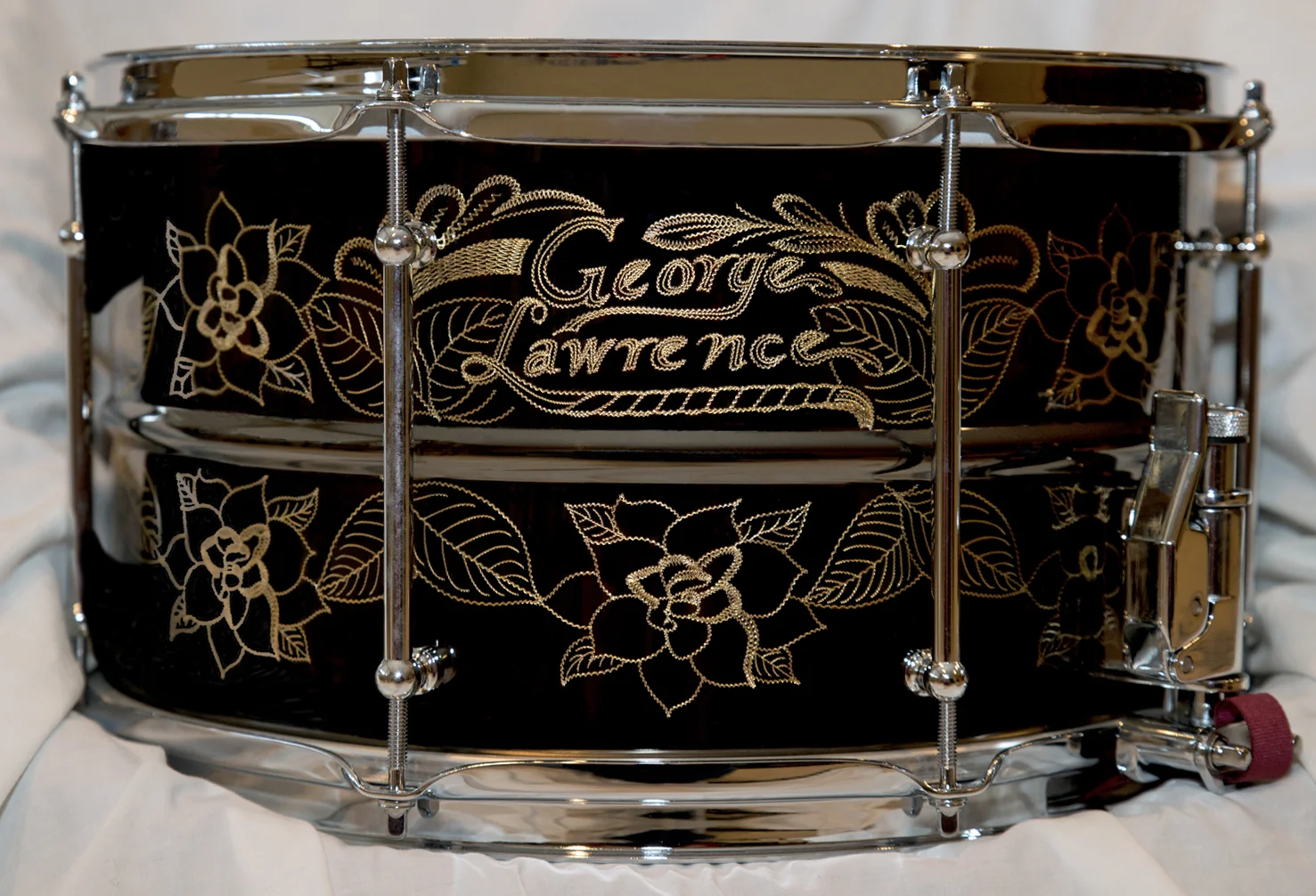 The Engraved ‘Magnolia’ POCO NSMD Snare Drum