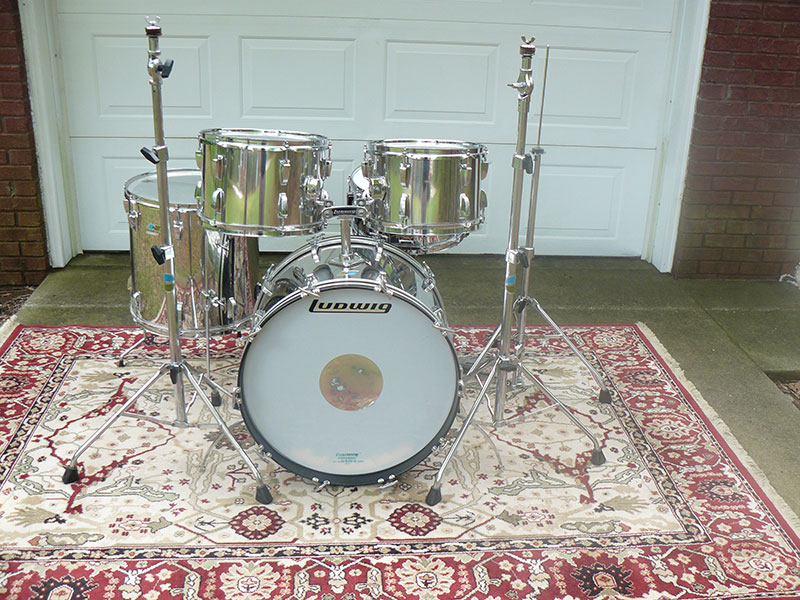 1970s Ludwig Stainless Steel Hollywood Set — Not So Modern Drummer