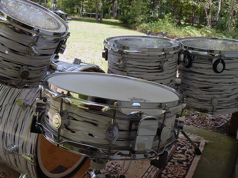 DW Drums' first full Stainless Steel drum set 