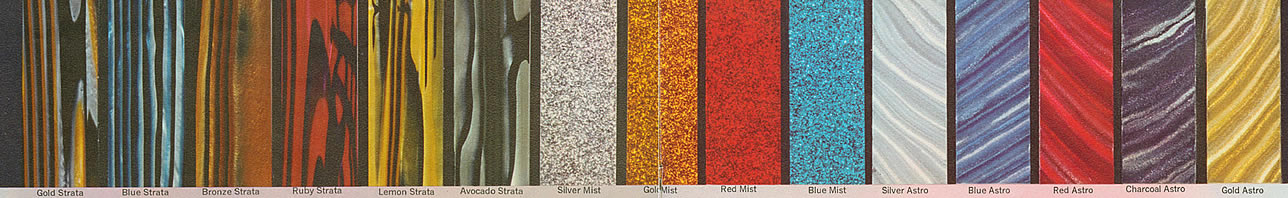 Standard finishes