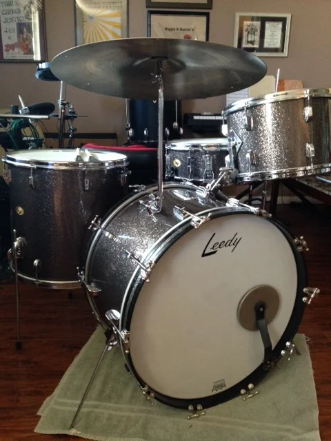 1958 Leedy Shelly Manne Outfit No. 11 in Gretsch finish: Starlight Sparkle