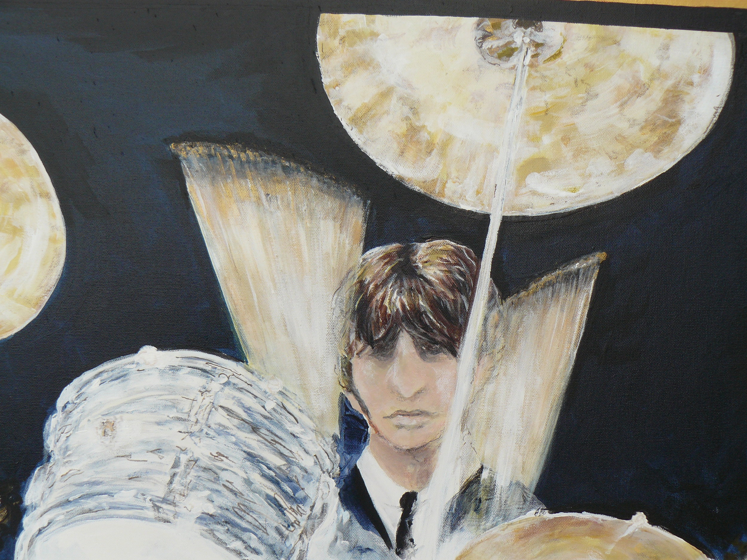 1960s Ludwig Downbeat Set in Oyster Black Pearl