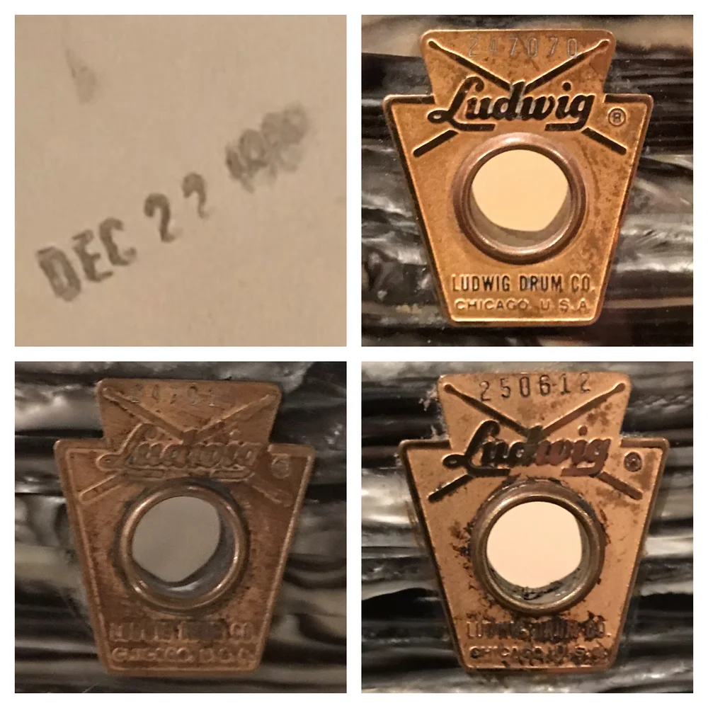 Logo In Vinile Per Grancassa Ludwig - Adesivo Nero Per Fusto Batteria, Lunghezza 9 Pollici