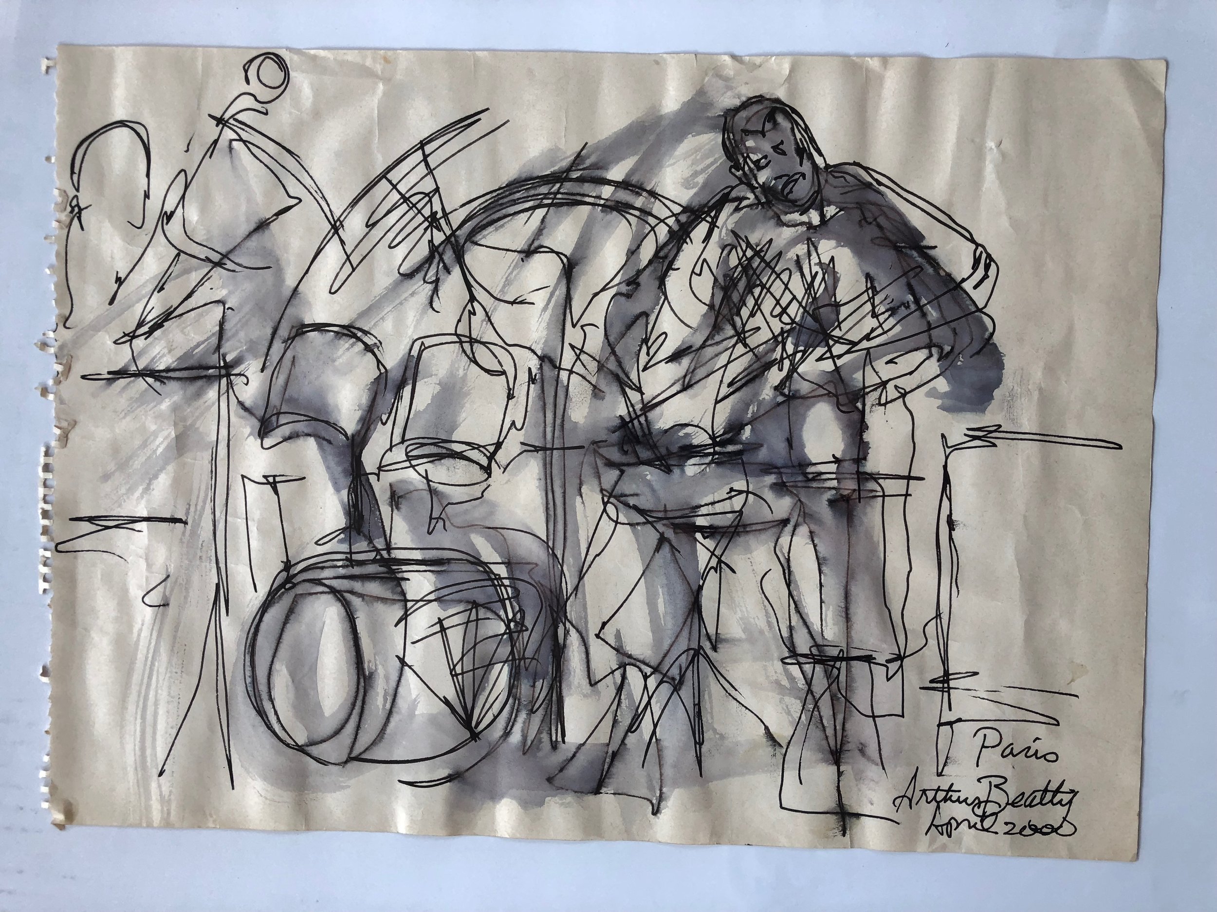 96, Arthur Beatty Sketch, Paris 2000.jpg