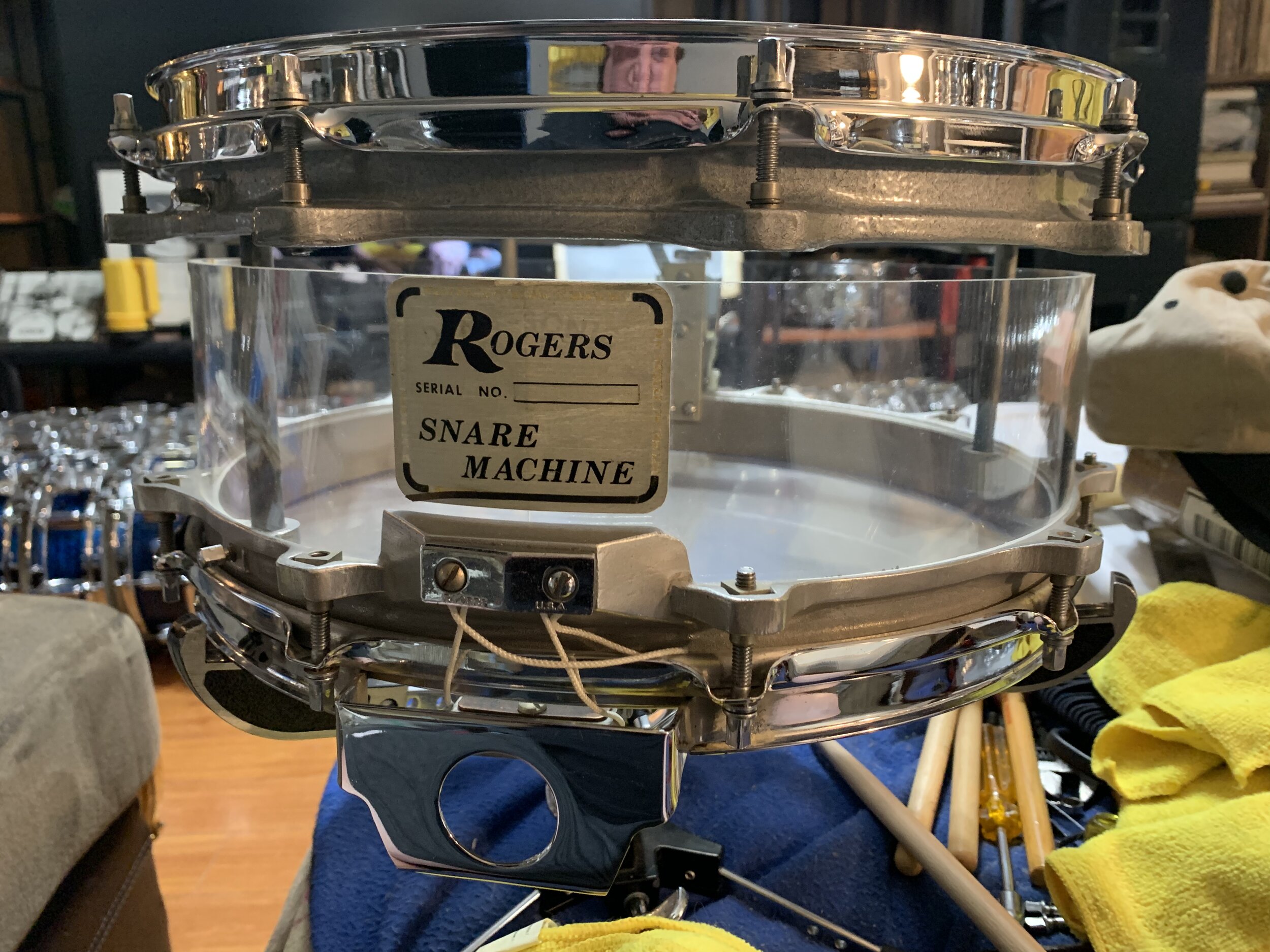 Rogers "Snare Machine" designed by Forrest Clark in mid 70’s - 6.5 Dyna•Sonic used by Harvey Mason and Roy Burns