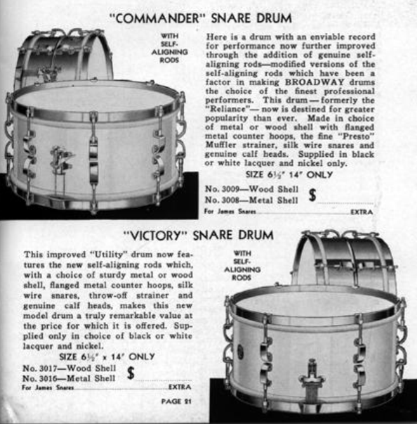 Guide to Vintage Drum Identification Leedy Lugs — Not So Modern Drummer
