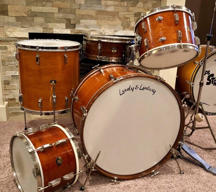1950s Leedy Ludwig Refinished Recording Outfit