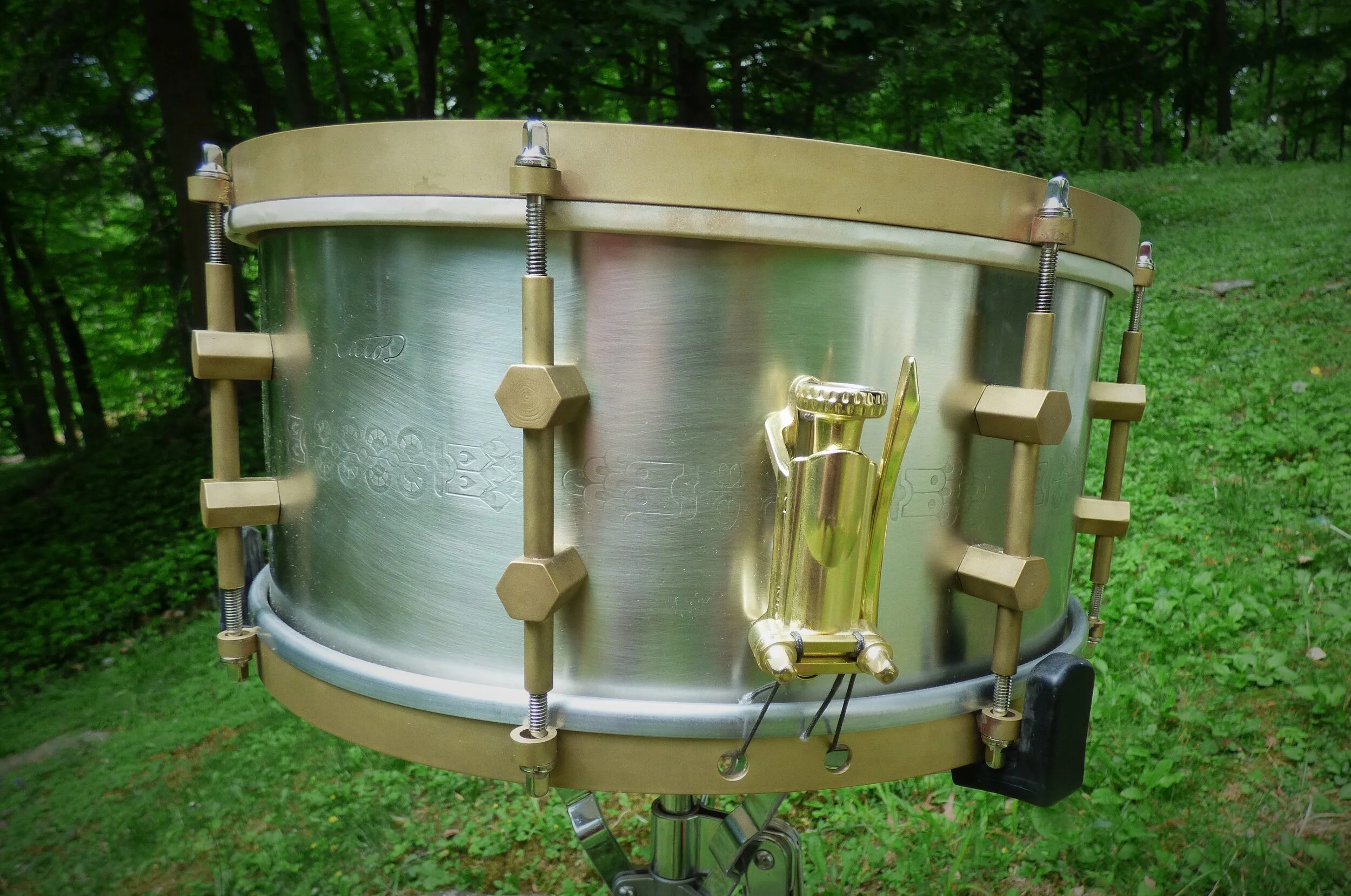 Aaron Latos Hand Crafted Brass Snare Drum