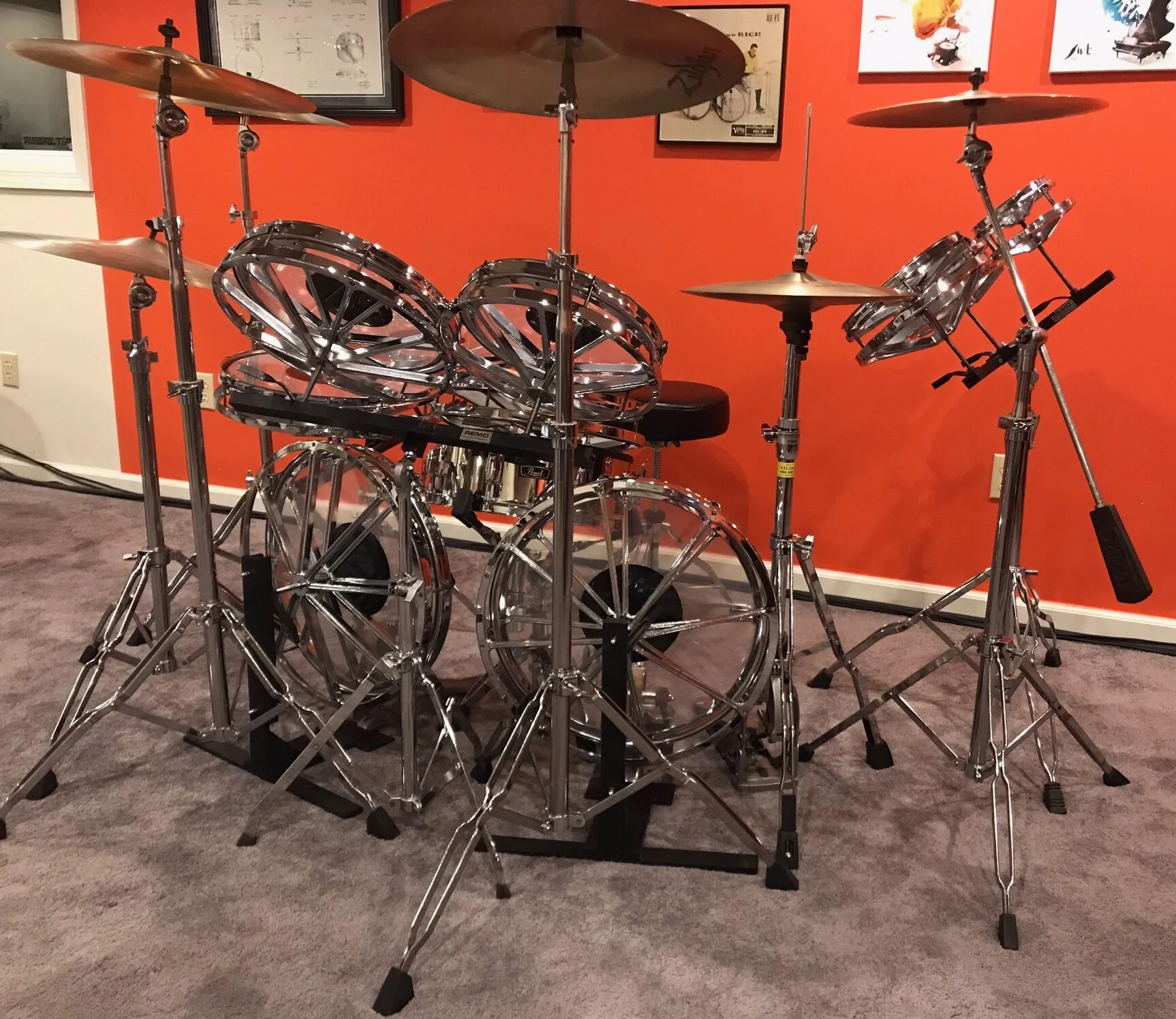 Vintage Chrome Roto Tom Set A Dream Realized — Not So Modern Drummer