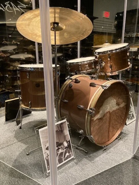 Reproduction of the "Elvis Set' on display at Memphis Drum Shop 
