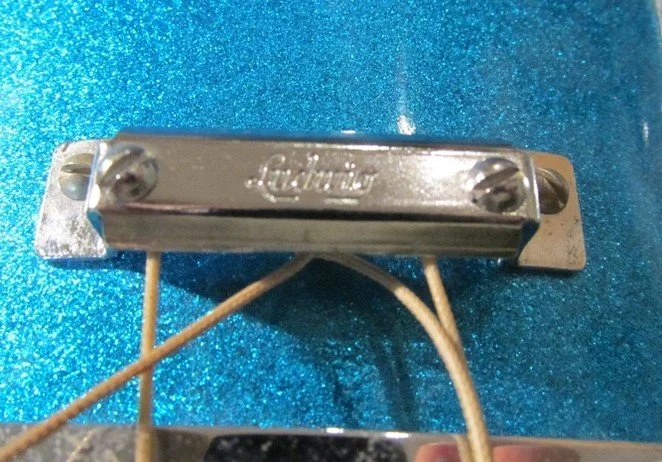 Logos on Ludwig Standard Snare Drum Throw-offs and Butt Ends