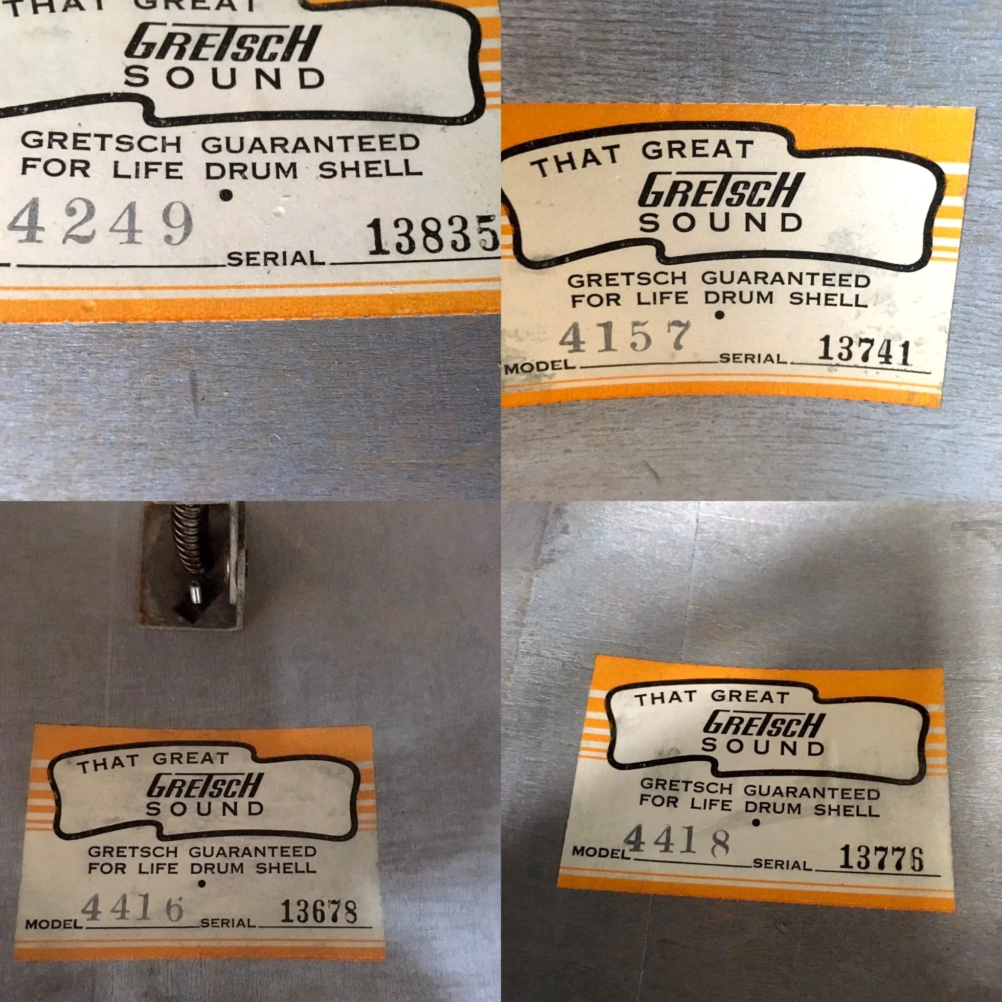 Model Numbers in Vintage Gretsch Drums