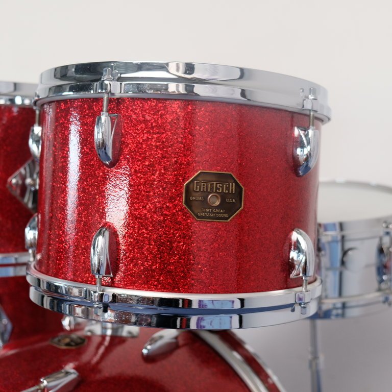 Vintage Gretsch Drum Finishes, 1970-1981,  Stop Sign and First Version Square Badges